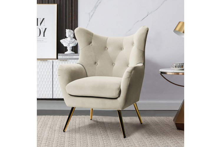 Wayfair grey outlet velvet chair